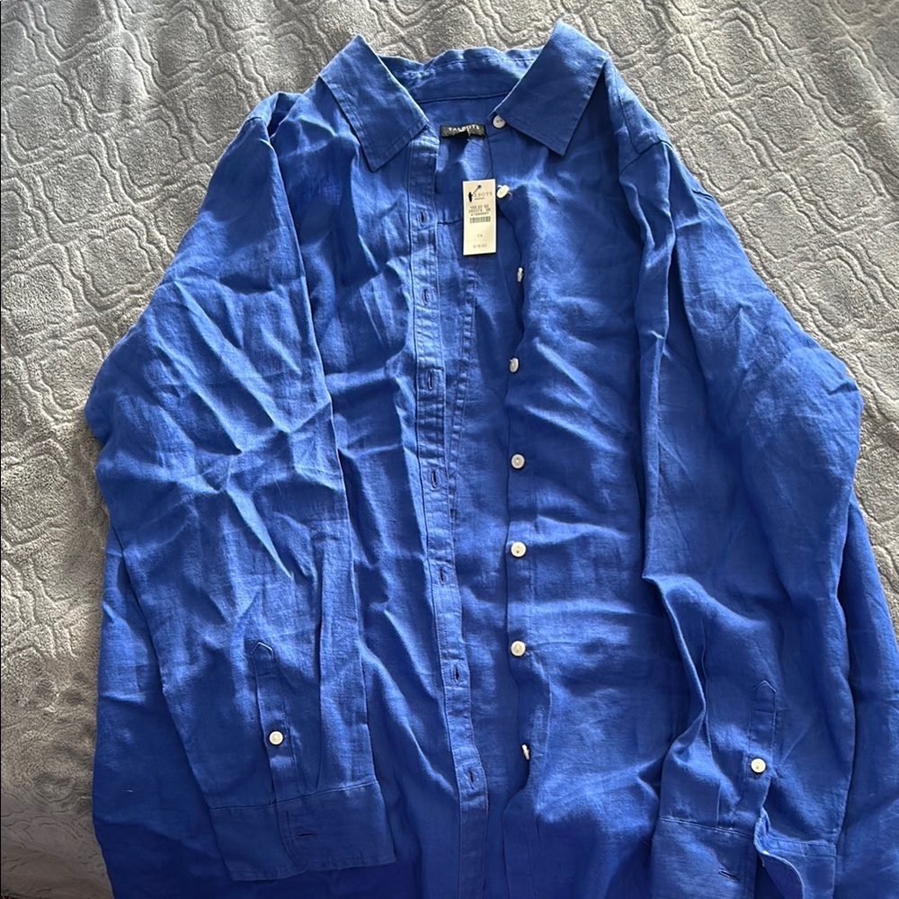 Talbots Blue Button Down Shirt